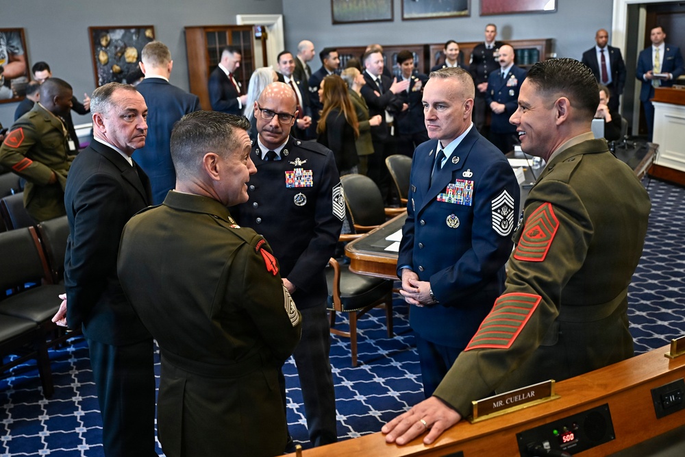 Military senior enlisted leaders HAC quality of life hearing