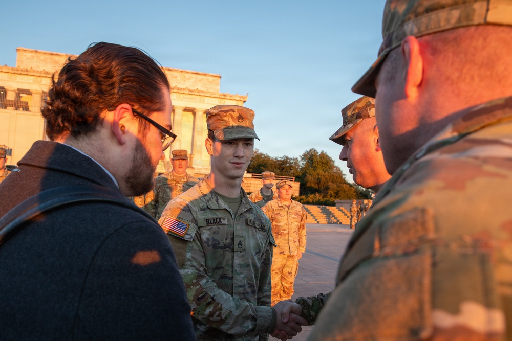Staff Sgt. Nicholas Black Nicholas Black Promoted at Lincoln Memorial