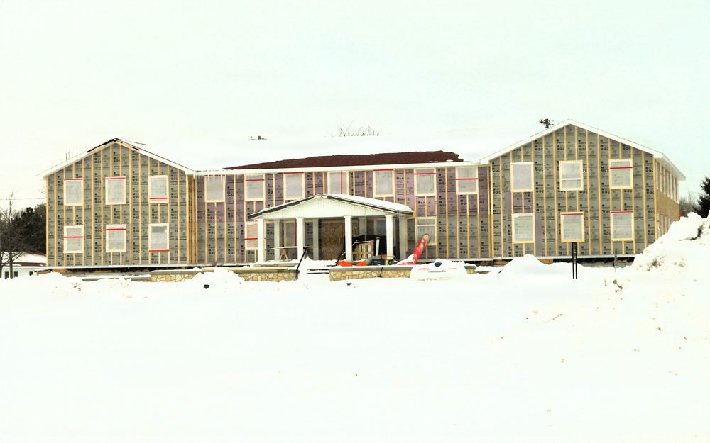 Six months along, Fort McCoy Garrison Headquarters project moving along steadily
