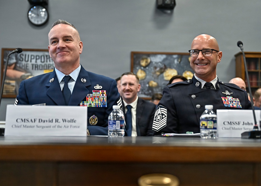 Military senior enlisted leaders HAC quality of life hearing