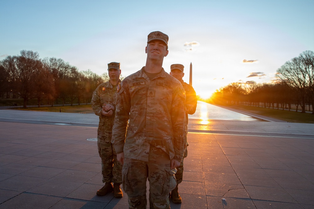 Staff Sgt. Nicholas Black Nicholas Black Promoted at Lincoln Memorial