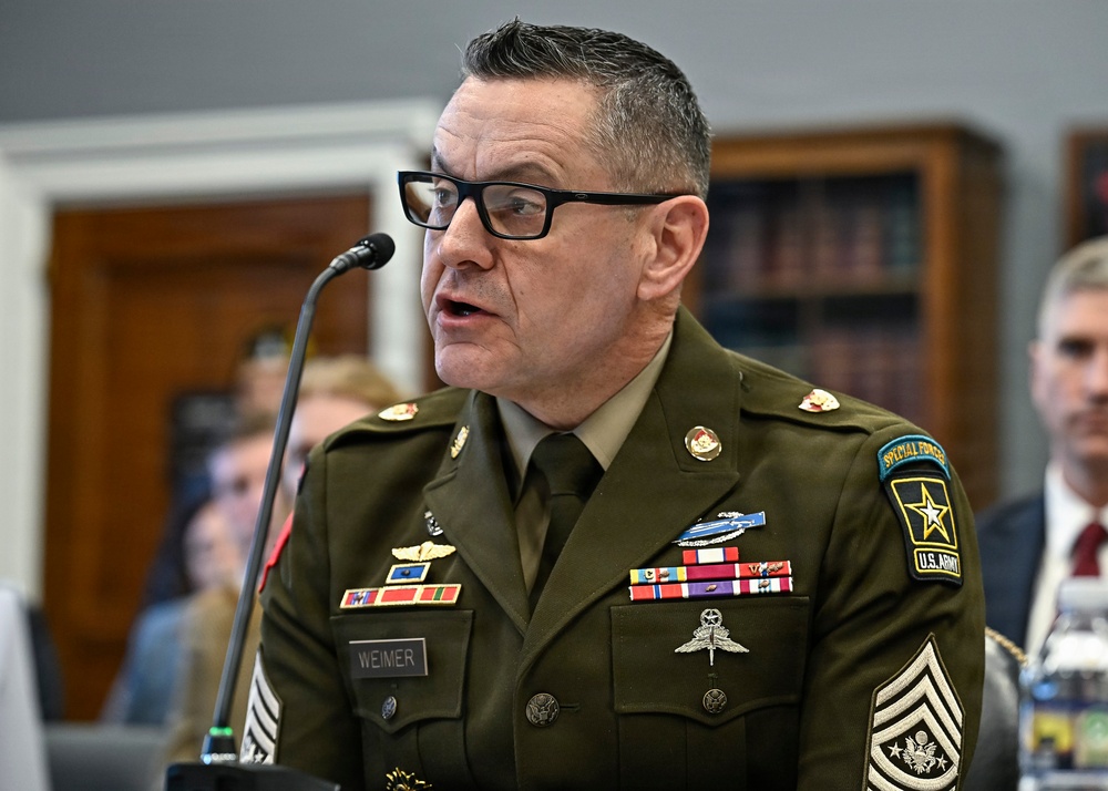 Military senior enlisted leaders HAC quality of life hearing