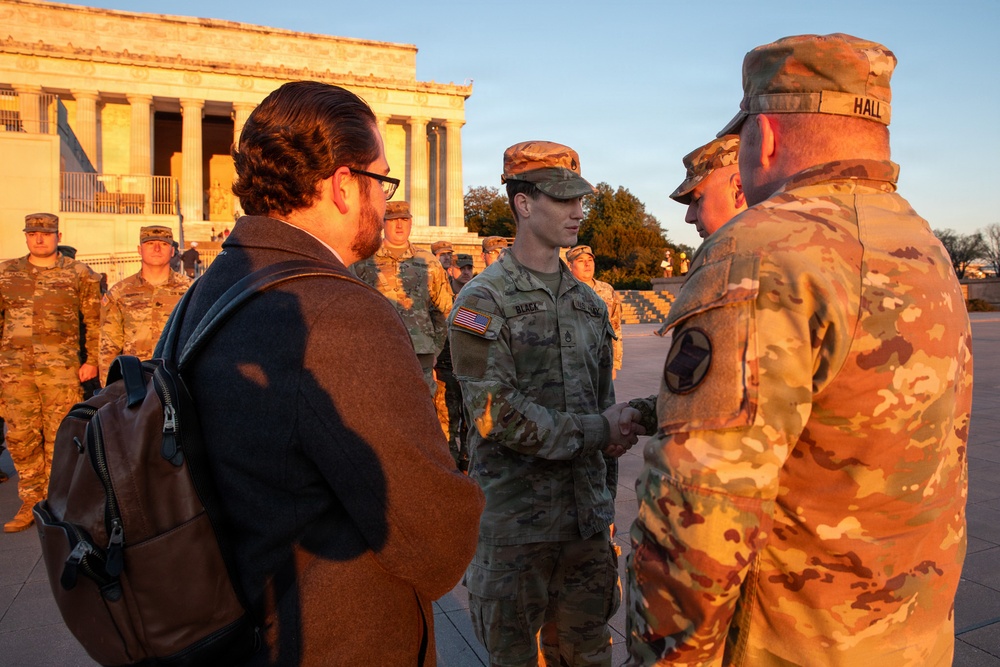 Staff Sgt. Nicholas Black Nicholas Black Promoted at Lincoln Memorial