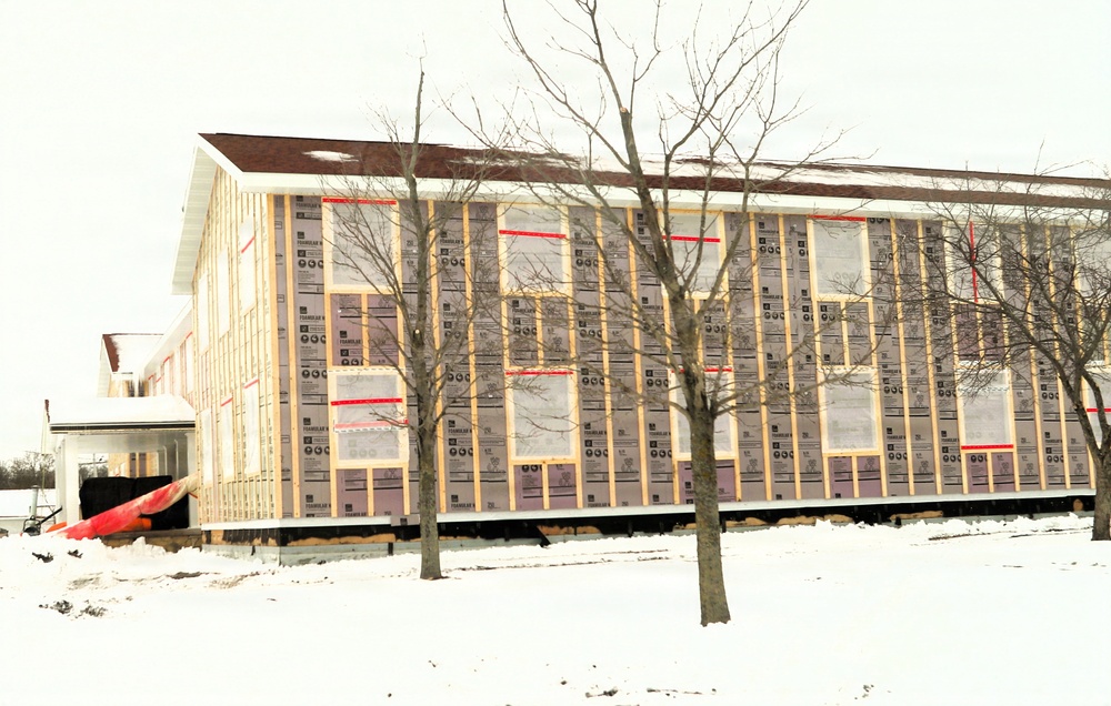 Six months along, Fort McCoy Garrison Headquarters project moving along steadily