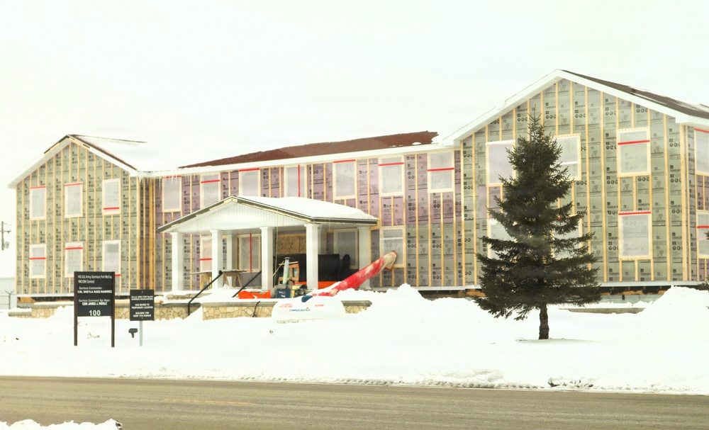 Six months along, Fort McCoy Garrison Headquarters project moving along steadily