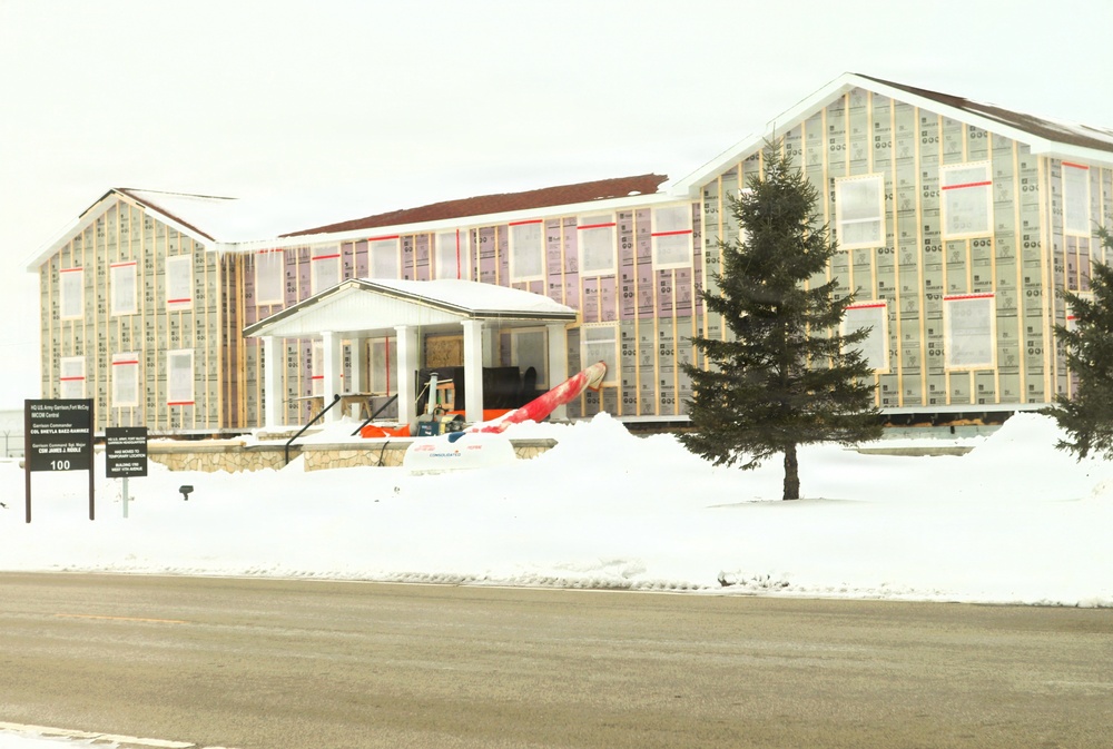 Six months along, Fort McCoy Garrison Headquarters project moving along steadily