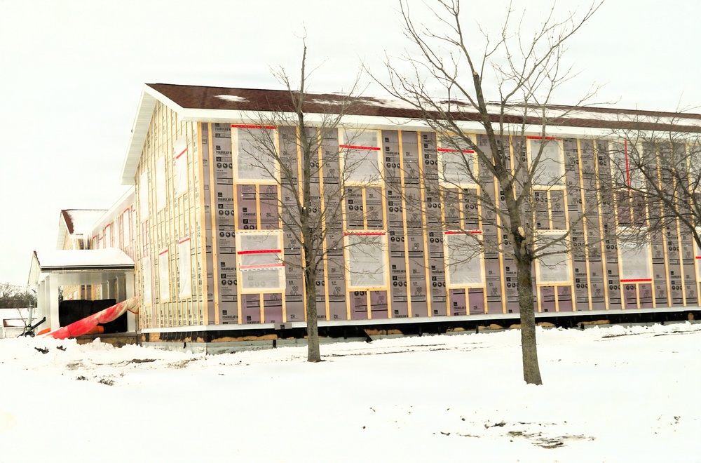 Six months along, Fort McCoy Garrison Headquarters project moving along steadily