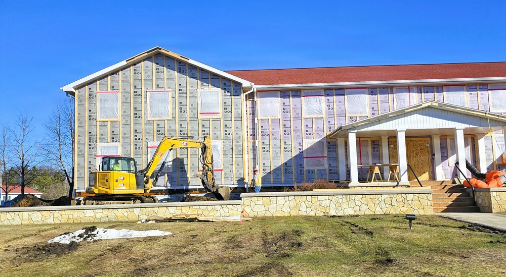 Six months along, Fort McCoy Garrison Headquarters project moving along steadily