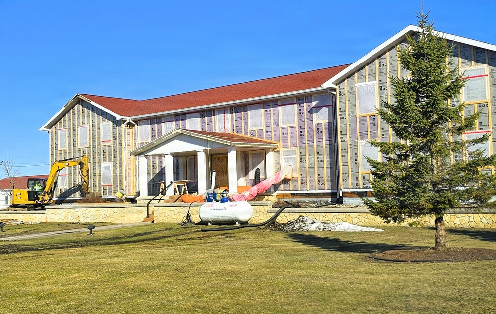 Six months along, Fort McCoy Garrison Headquarters project moving along steadily