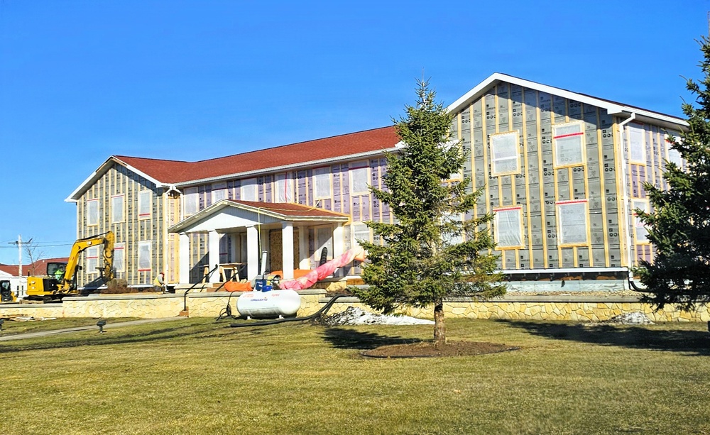 Six months along, Fort McCoy Garrison Headquarters project moving along steadily