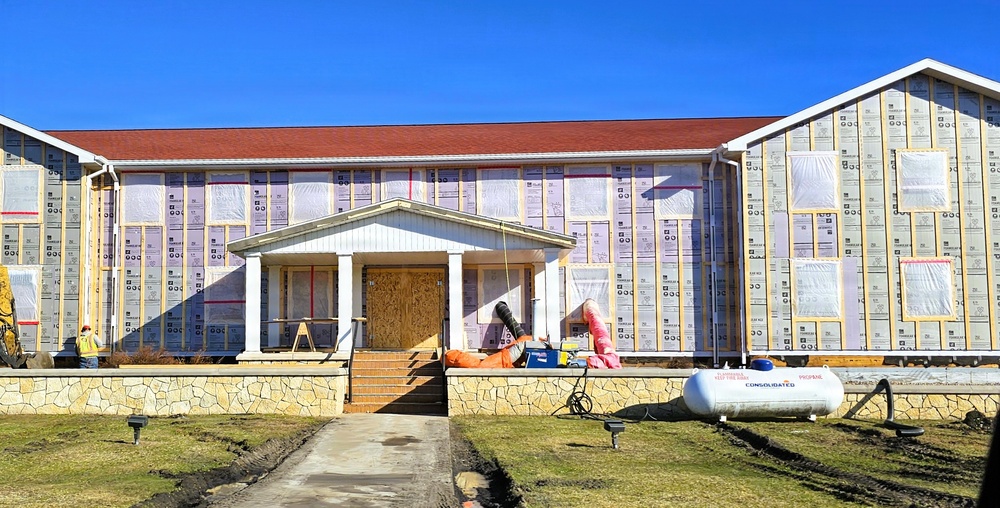 Six months along, Fort McCoy Garrison Headquarters project moving along steadily