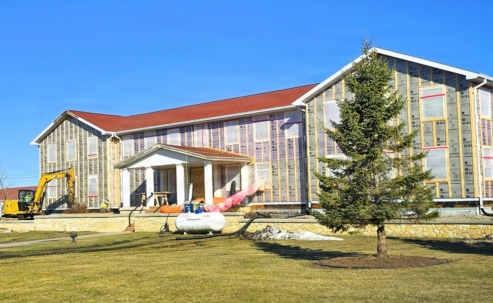 Six months along, Fort McCoy Garrison Headquarters project moving along steadily