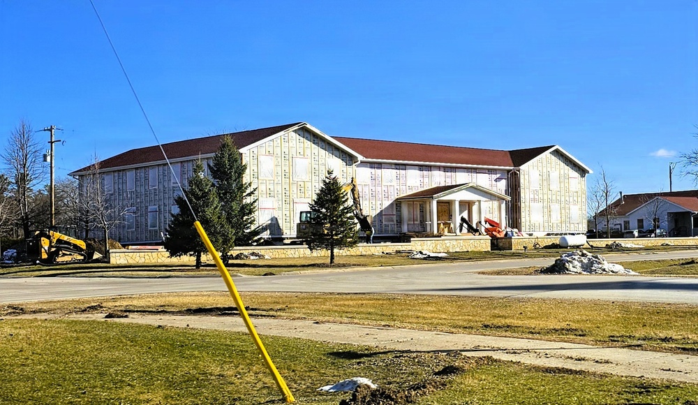 Six months along, Fort McCoy Garrison Headquarters project moving along steadily