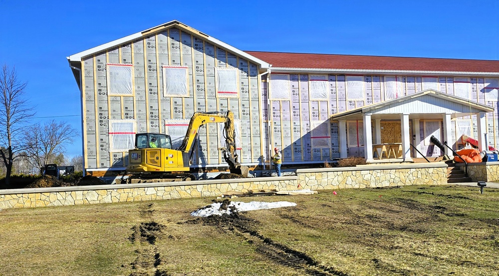 Six months along, Fort McCoy Garrison Headquarters project moving along steadily
