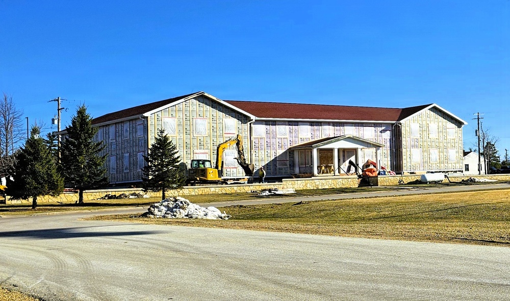 Six months along, Fort McCoy Garrison Headquarters project moving along steadily