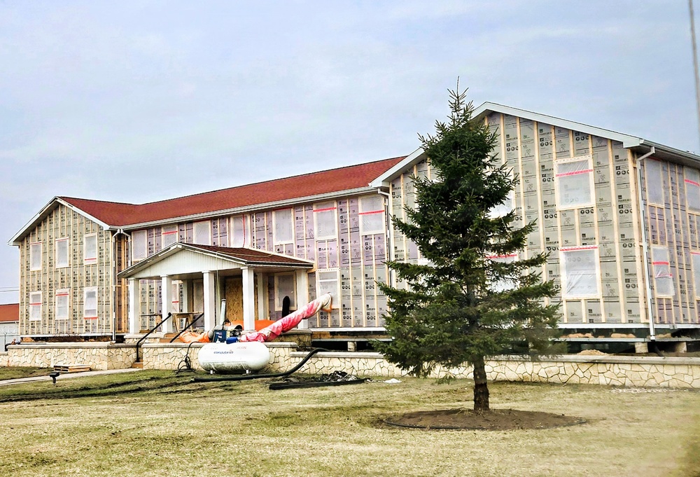 Six months along, Fort McCoy Garrison Headquarters project moving along steadily
