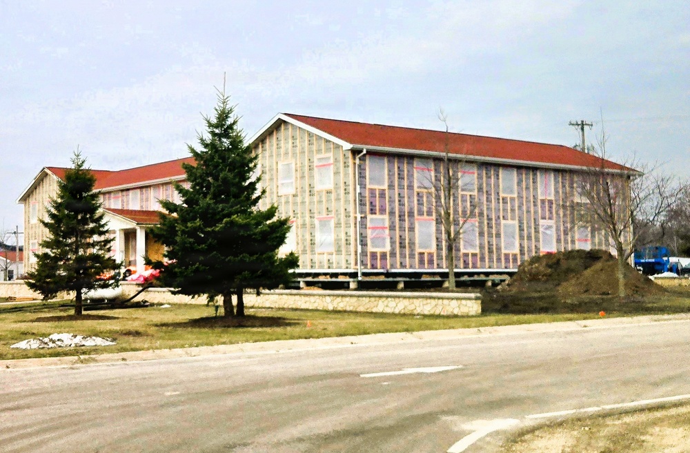 Six months along, Fort McCoy Garrison Headquarters project moving along steadily