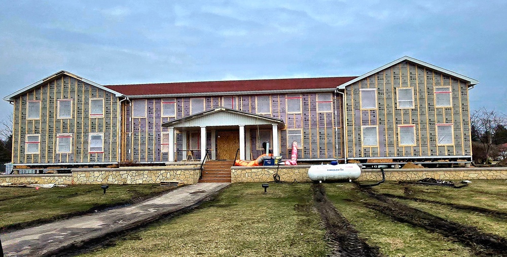 Six months along, Fort McCoy Garrison Headquarters project moving along steadily