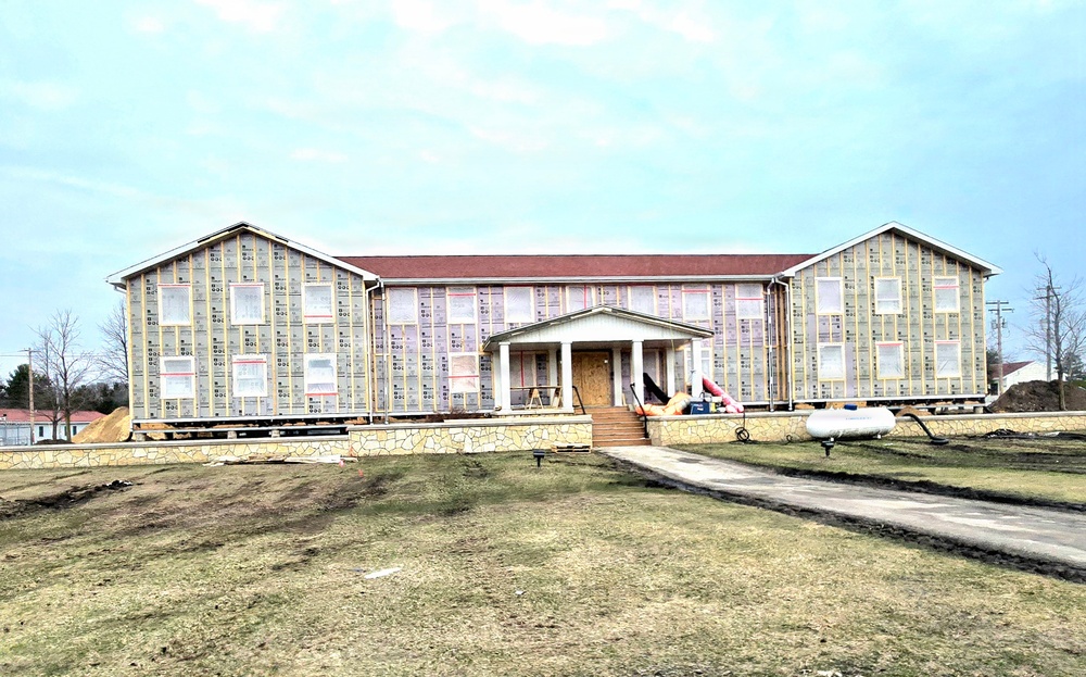 Six months along, Fort McCoy Garrison Headquarters project moving along steadily