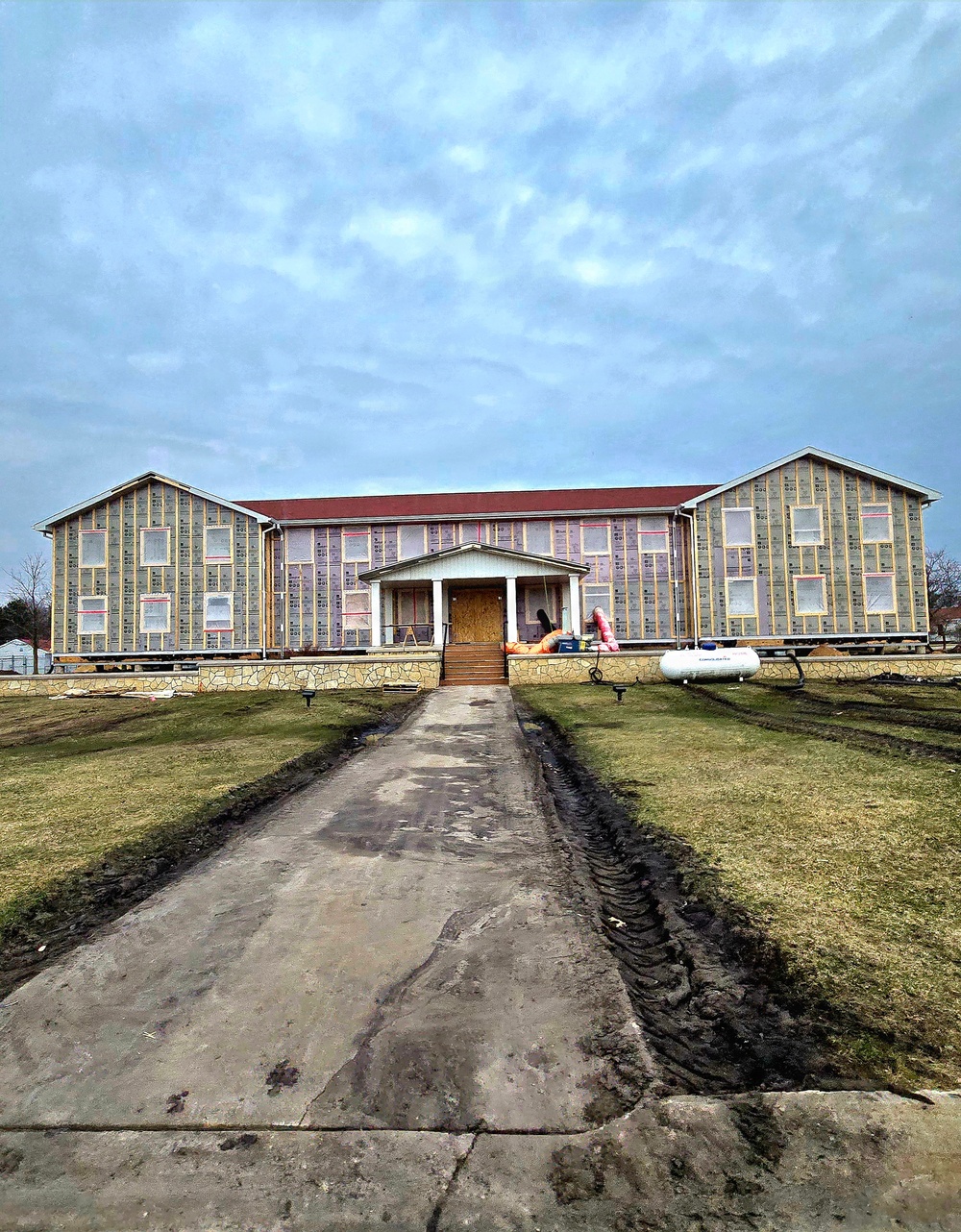 Six months along, Fort McCoy Garrison Headquarters project moving along steadily