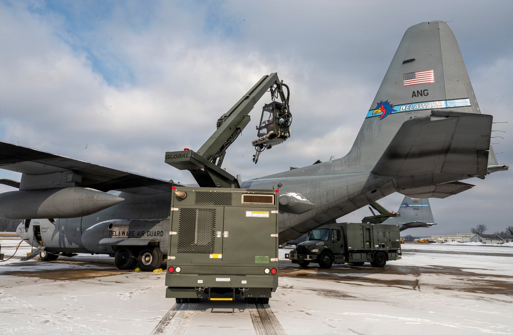 166th Maintenance Group Deices C-130 Aircrafts