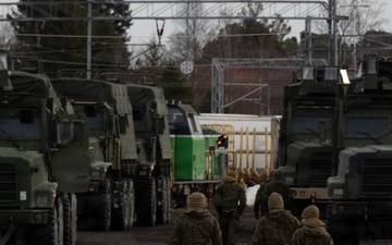 CORE26 | Logistics Marines conduct railhead operations in Sweden after Arctic exercise