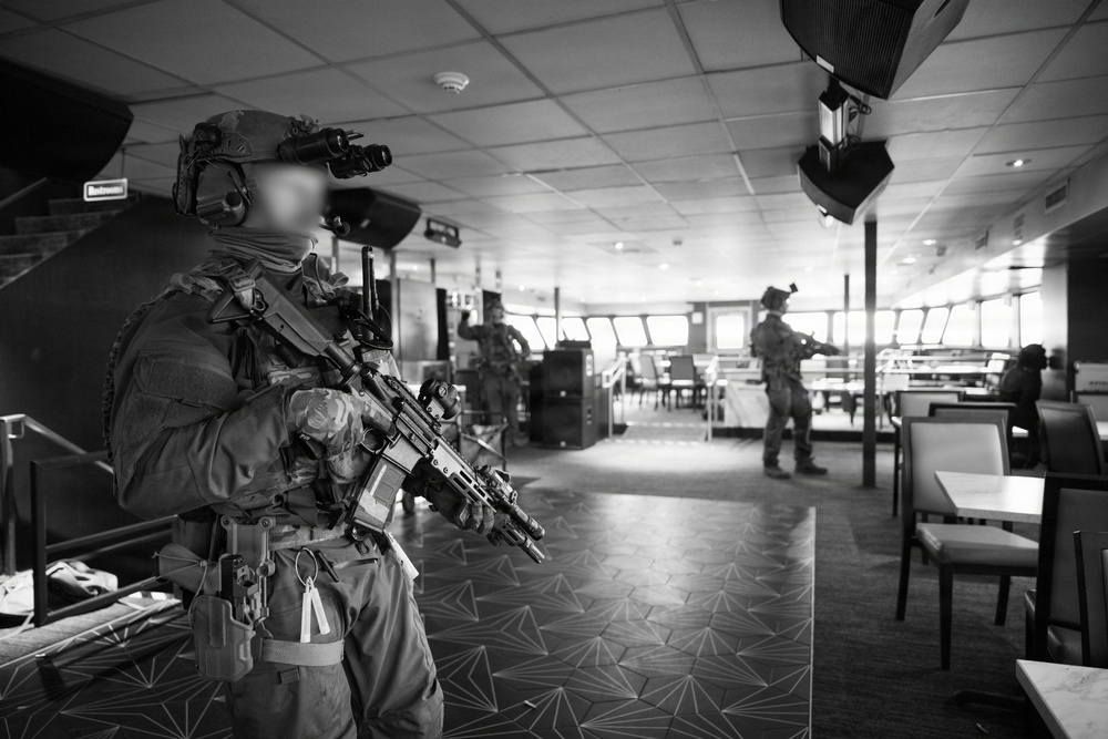 Coast Guard Maritime Security Response Team-East conducts boarding training aboard Spirit of Norfolk