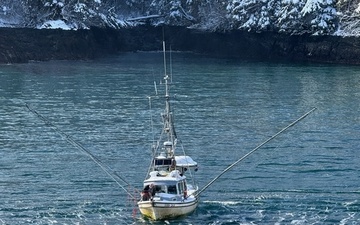 U.S. Coast Guard Air Station Sitka locates overdue boater near Table Bay, Alaska