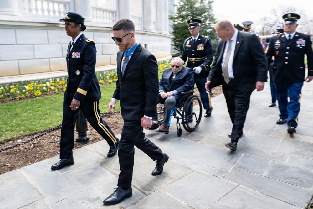 Medal of Honor Recipients Visit Arlington National Cemetery for National Medal of Honor Day
