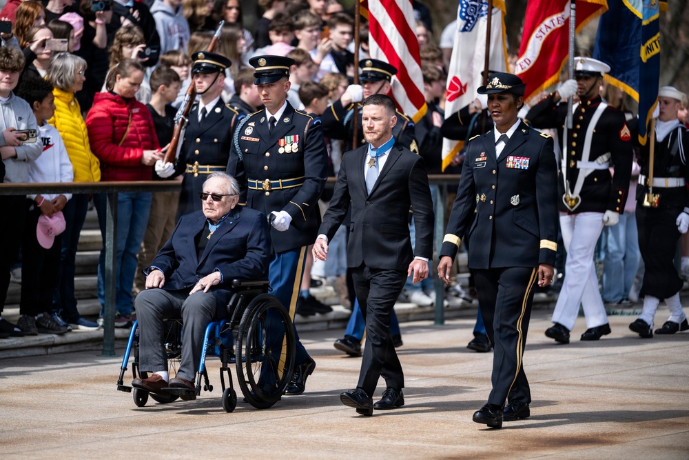 Medal of Honor Recipients Visit Arlington National Cemetery for National Medal of Honor Day