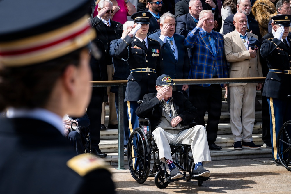 Medal of Honor Recipients Visit Arlington National Cemetery for National Medal of Honor Day
