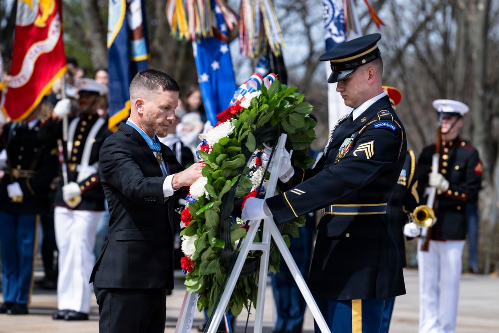 Medal of Honor Recipients Visit Arlington National Cemetery for National Medal of Honor Day
