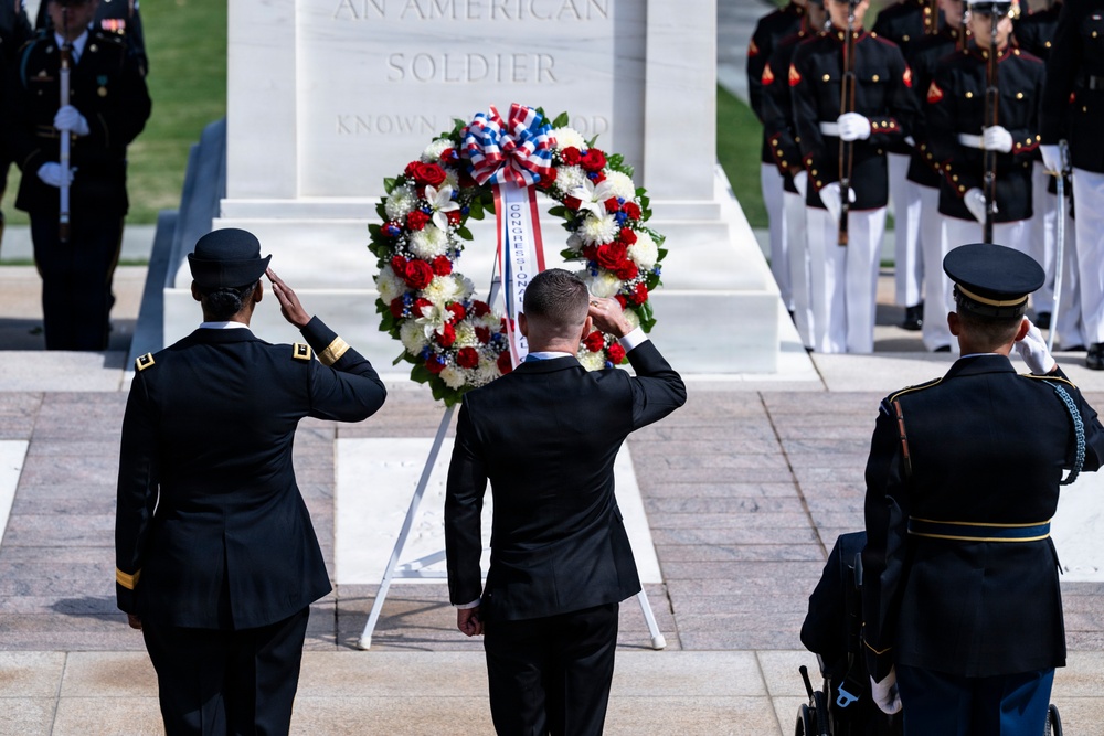 Medal of Honor Recipients Visit Arlington National Cemetery for National Medal of Honor Day