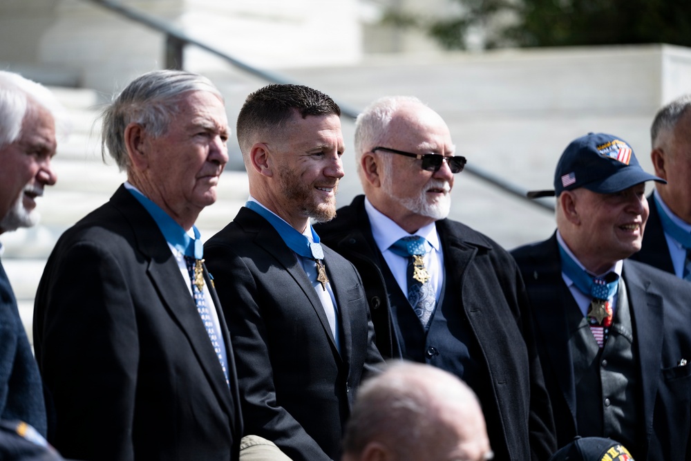 Medal of Honor Recipients Visit Arlington National Cemetery for National Medal of Honor Day
