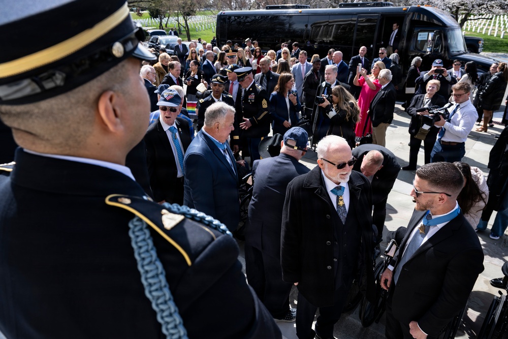 Medal of Honor Recipients Visit Arlington National Cemetery for National Medal of Honor Day