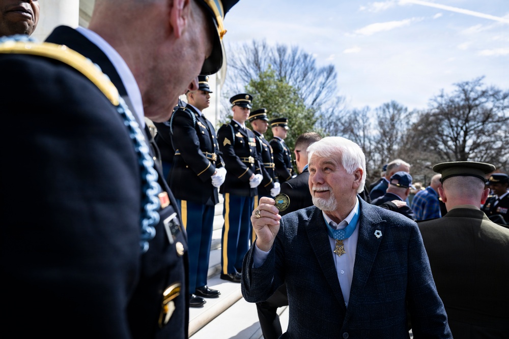 Medal of Honor Recipients Visit Arlington National Cemetery for National Medal of Honor Day