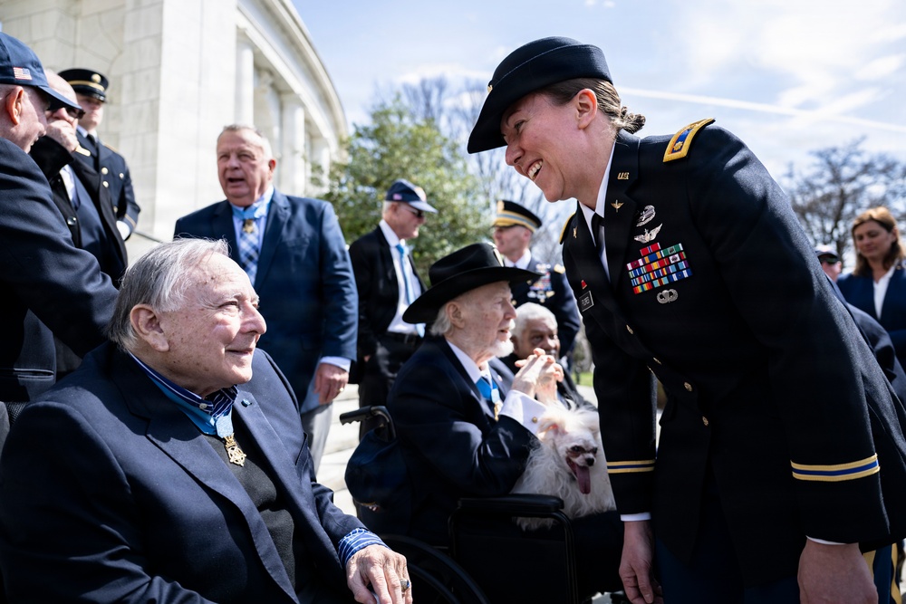 Medal of Honor Recipients Visit Arlington National Cemetery for National Medal of Honor Day