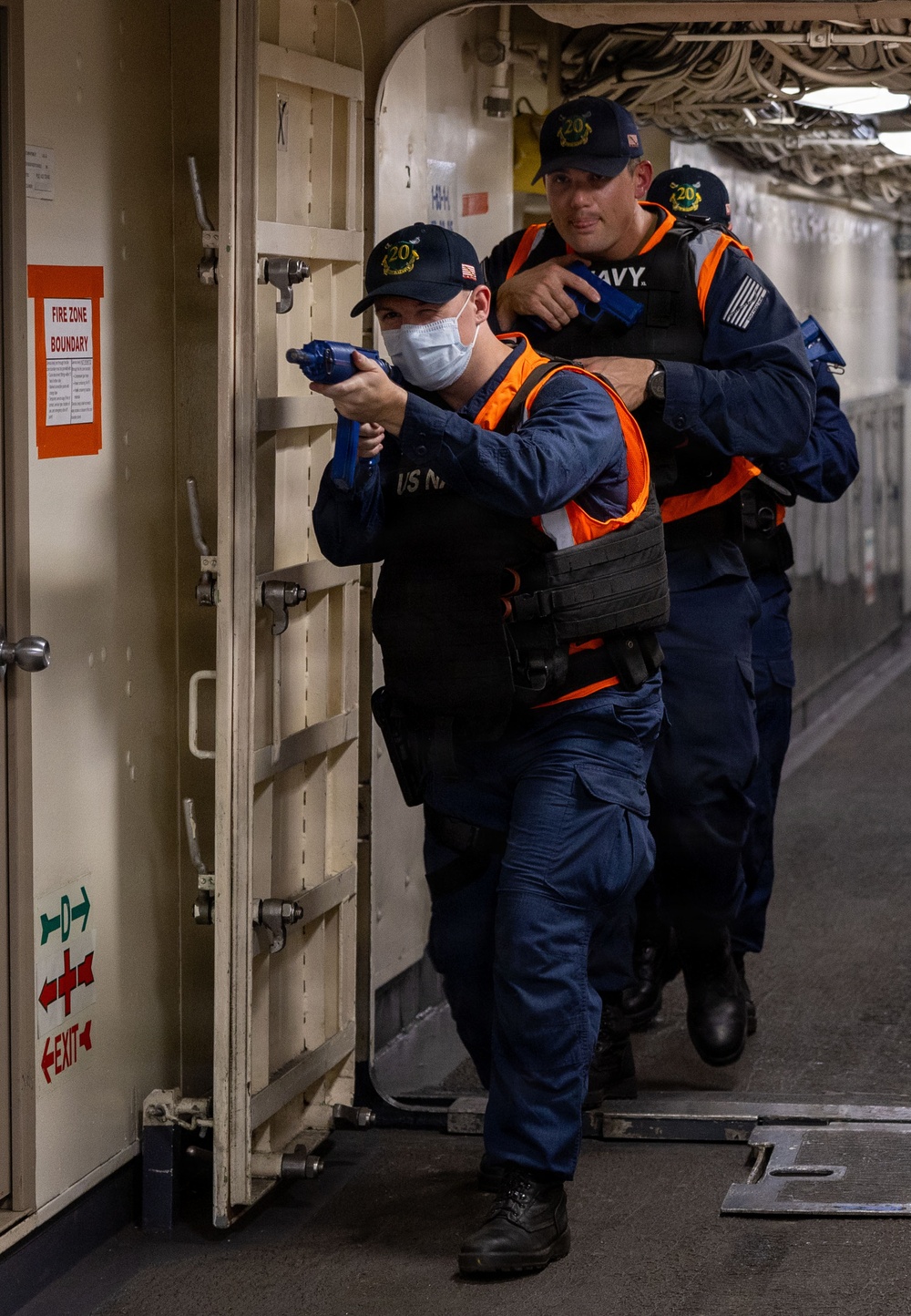 USS Green Bay Crew Conducts Anti-Terrorism Drill Onboard the USS Anchorage