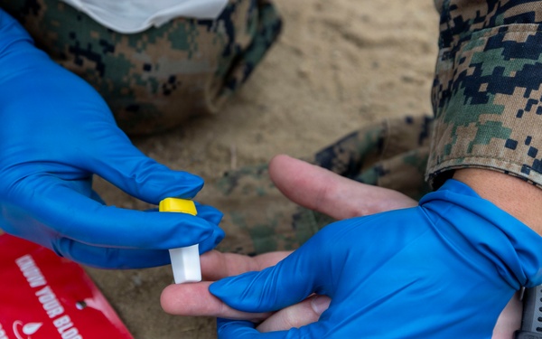 Sailors with 1st Dental Battalion conduct medical readiness training