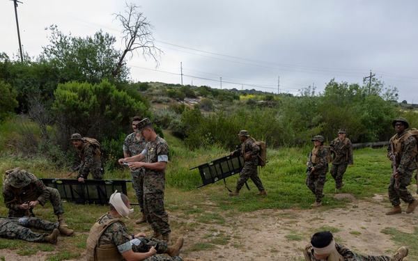 Sailors with 1st Dental Battalion conduct medical readiness training