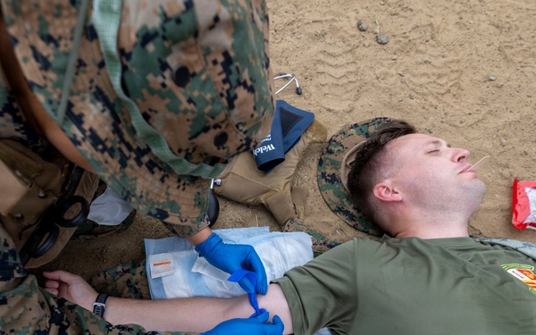 Sailors with 1st Dental Battalion conduct medical readiness training
