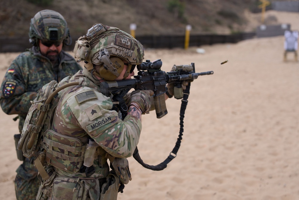1-12 Cav participates in Schützenschnur weapon qualification in Lithuania