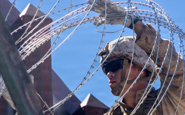 Marines with JTF-SB conduct border reinforcement