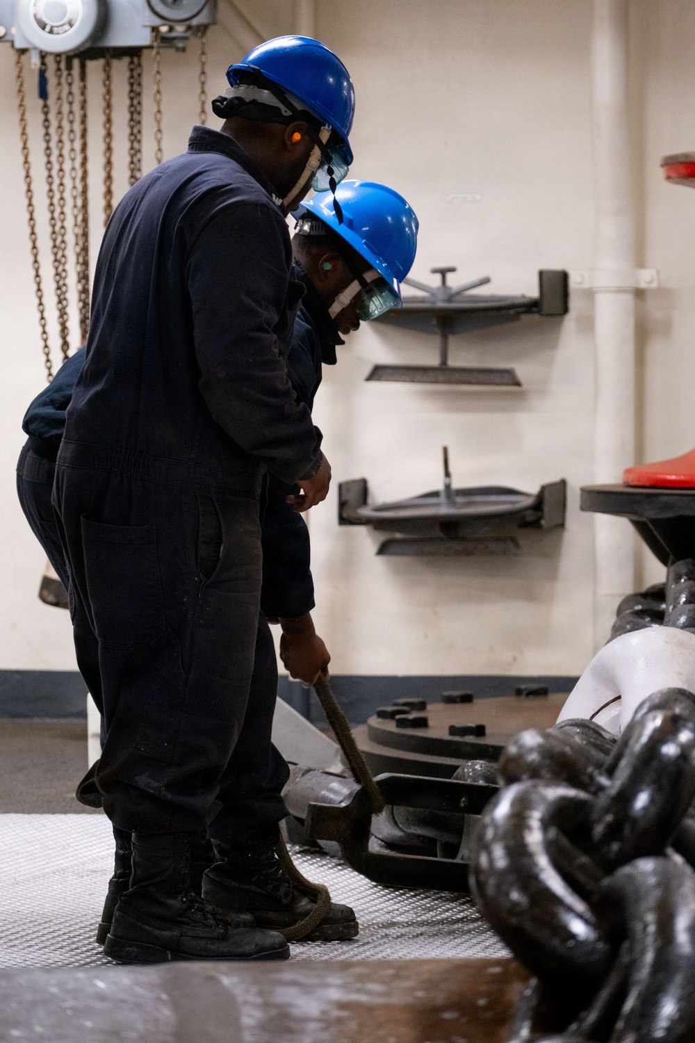 Boxer Conducts Anchor Testing