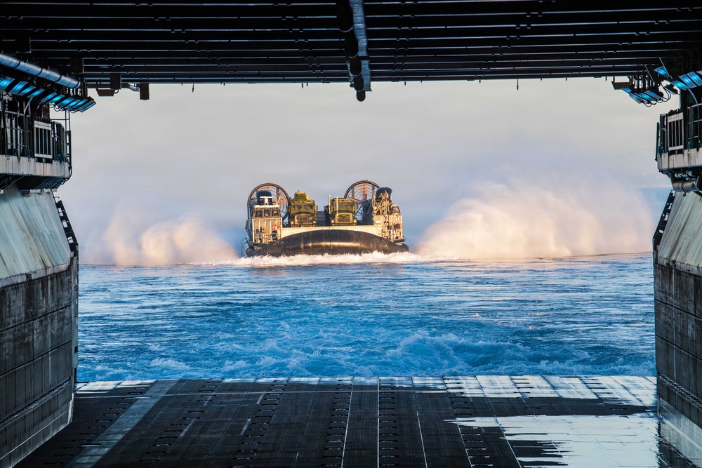 Boxer Conducts Well Deck Operations