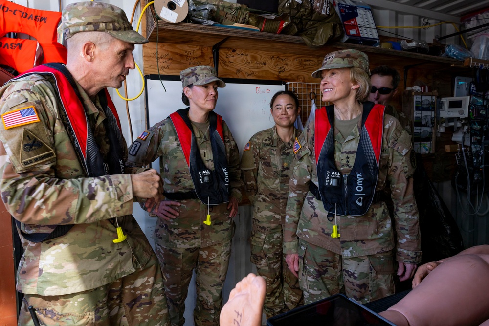 Lt. Gen. Izaguirre observes littoral medical training aboard MSV(L)-01