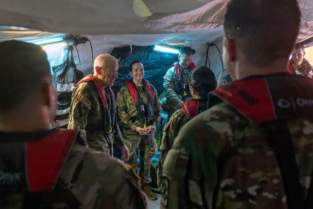 Maj. Gen. Cox tours MSV(L) during littoral medical training