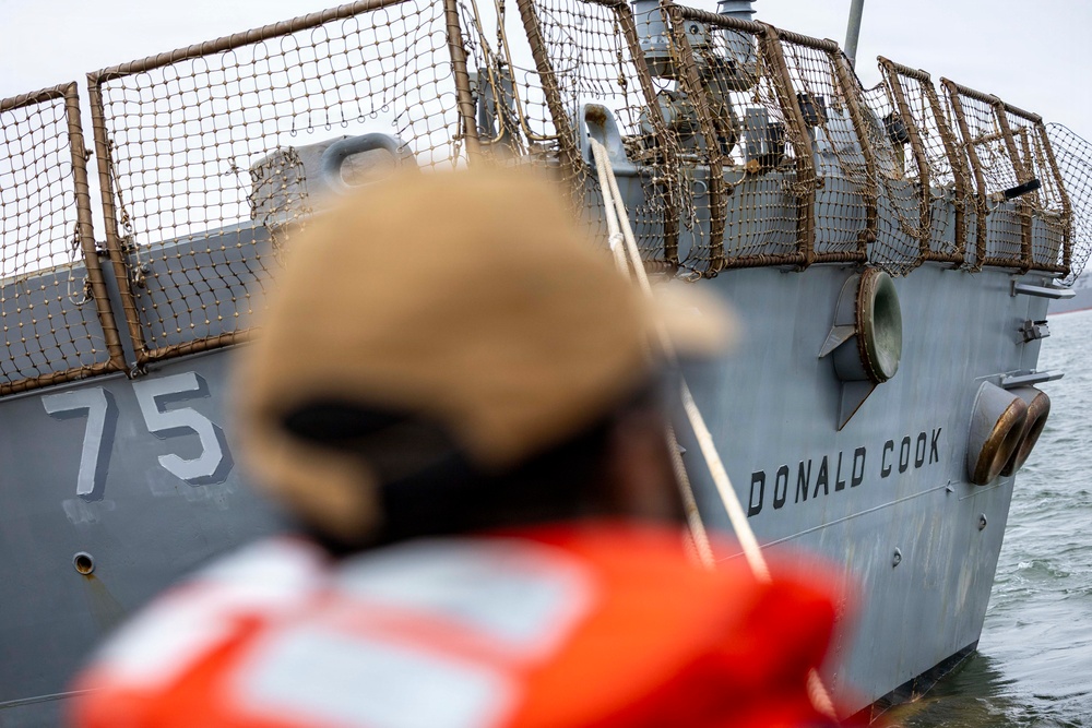 USS Donald Cook (DDG 75) Departs for Deployment