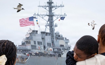 USS Donald Cook Departs Mayport for Deployment