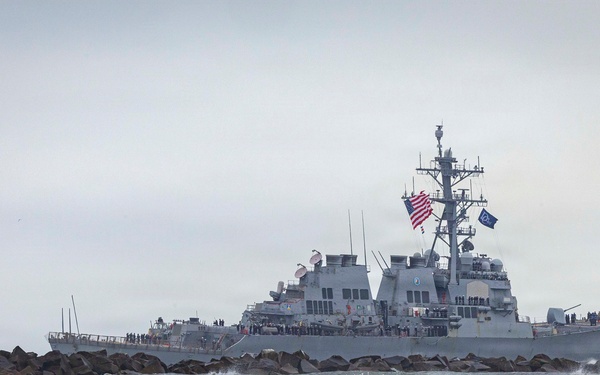 USS Donald Cook (DDG 75) Departs for Deployment